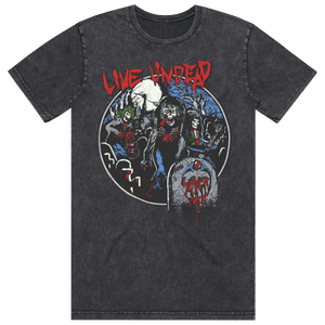 Live Undead 87 Stonewash Retro Tee